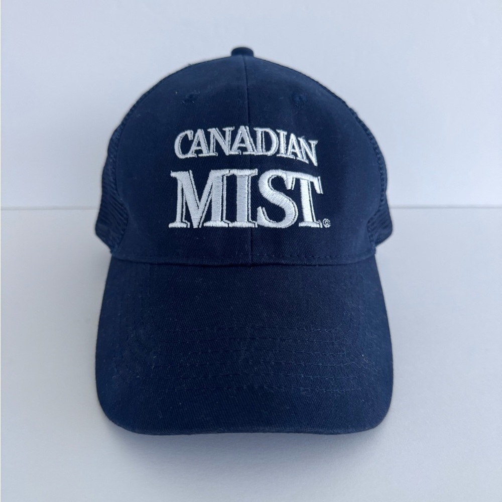 Canadian Mist Whiskey Navy Blue Cap Vintage